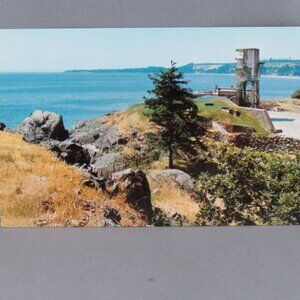 Vintage Postcard - Fort Rodd Hill Observation Tower - Traveltime